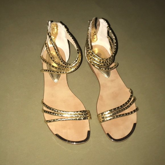 isola gold sandals